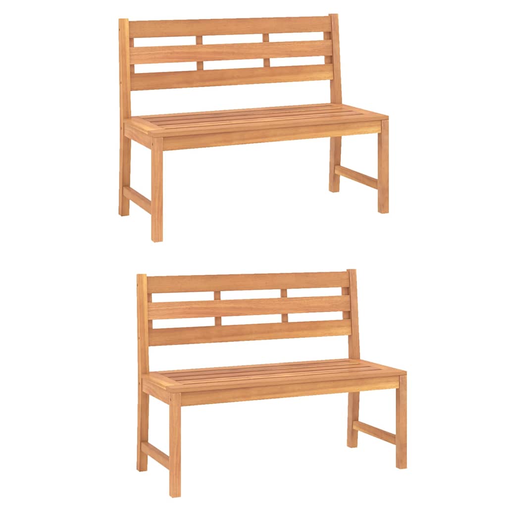 3 Pcs conjunto de jantar para jardim madeira de teca maciça