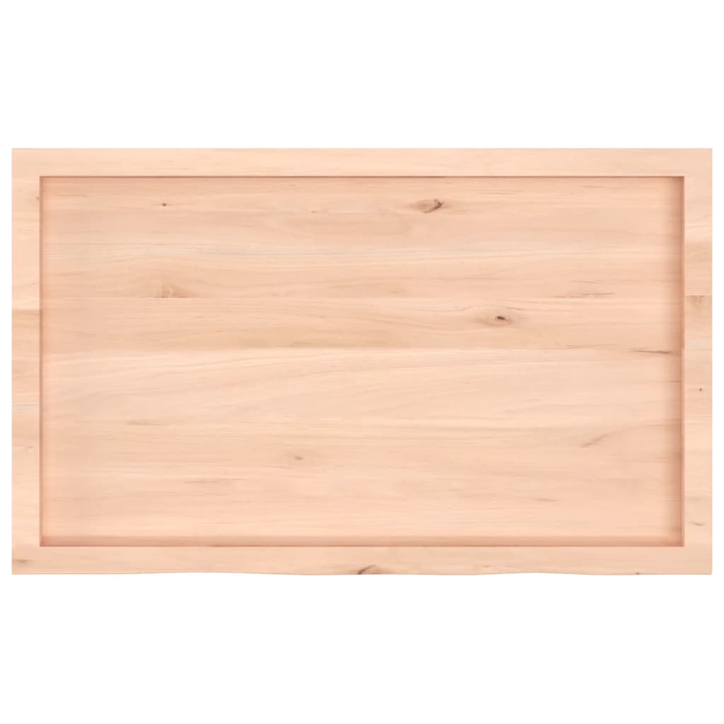 Tampo de mesa 100x60x(2-6) cm carvalho maciço não tratado