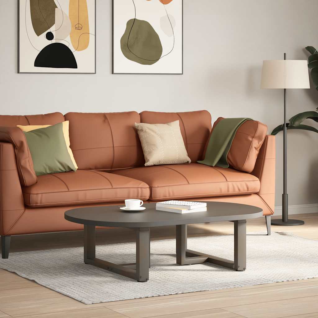 Pés para mesa de centro em forma de t, 2 peças, preto, 70x25x(30-31) cm, aço
