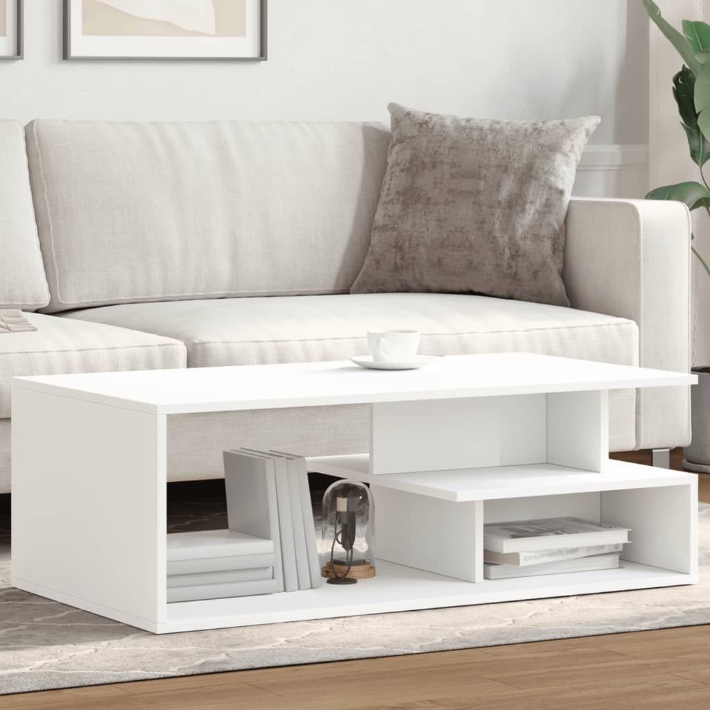 Mesa de centro 102x55x35 cm derivados de madeira branco