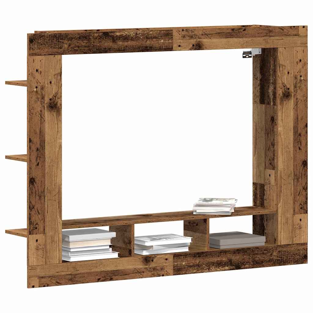 Gabinete para TV 152 x 22 x 113 cm madeira antiga