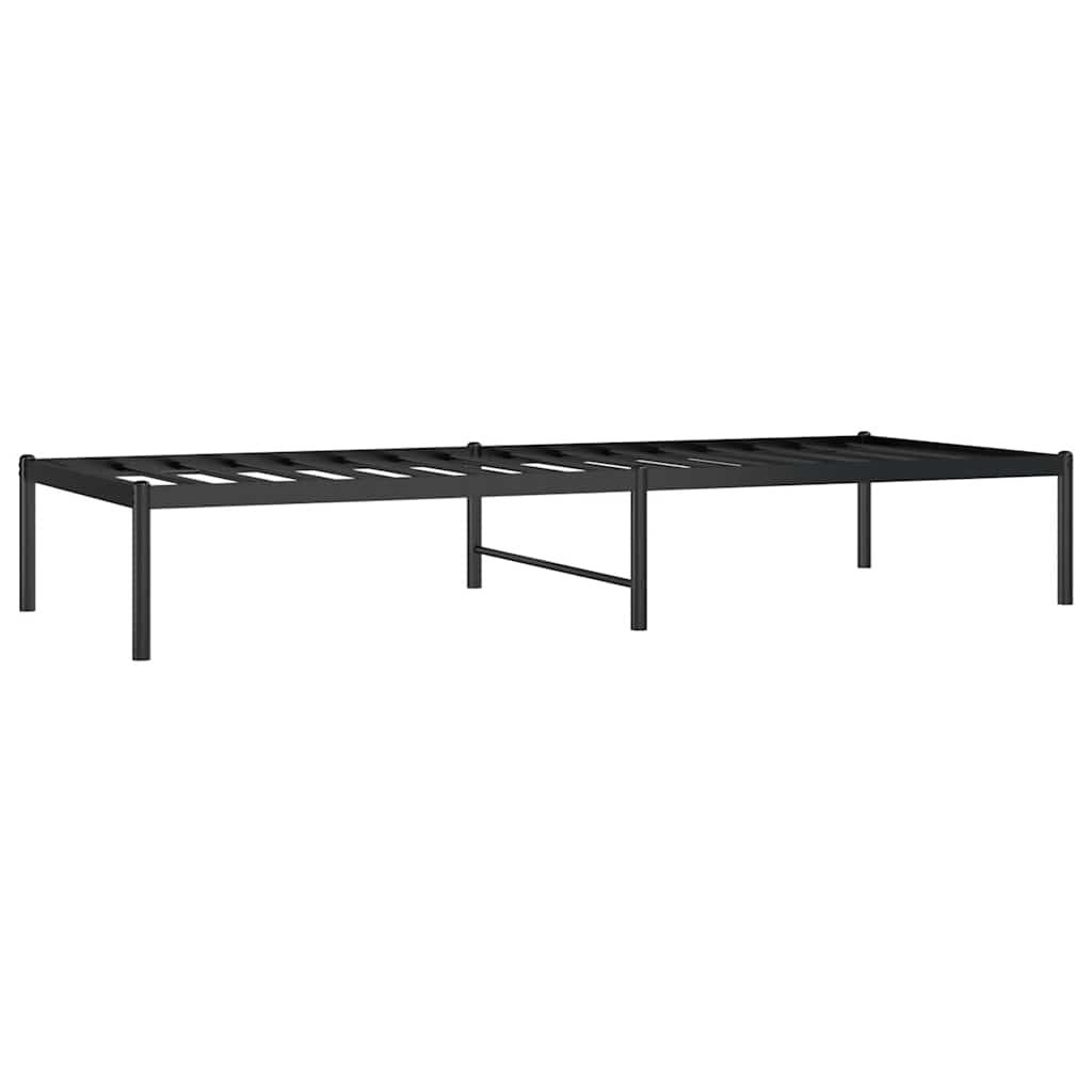 Estrutura de cama 75x190 cm metal preto