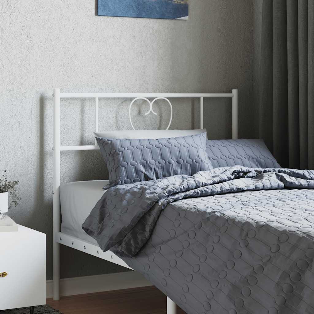 Cabeceira de substituição 75 cm metal branco