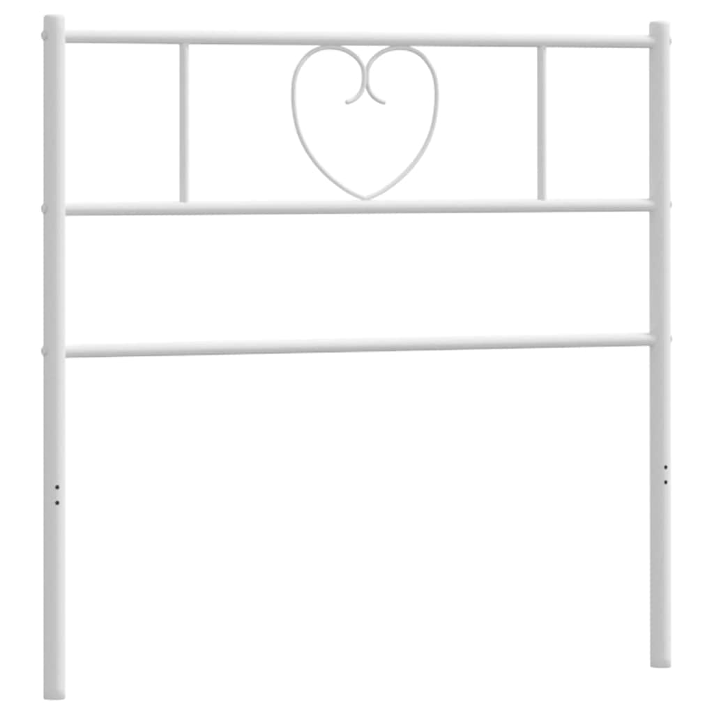 Cabeceira de substituição 75 cm metal branco