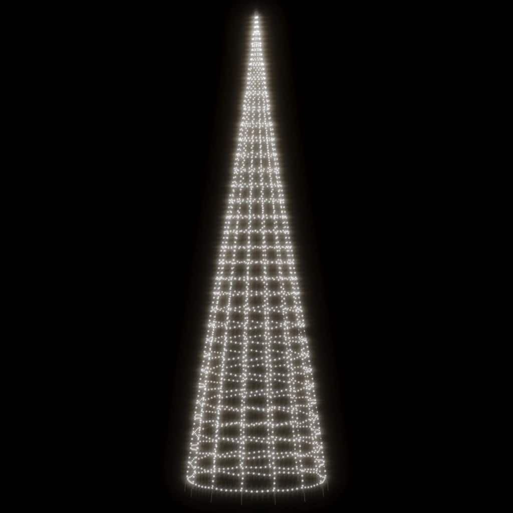 Árvore de natal LED 3000 leds branco frio 800 cm