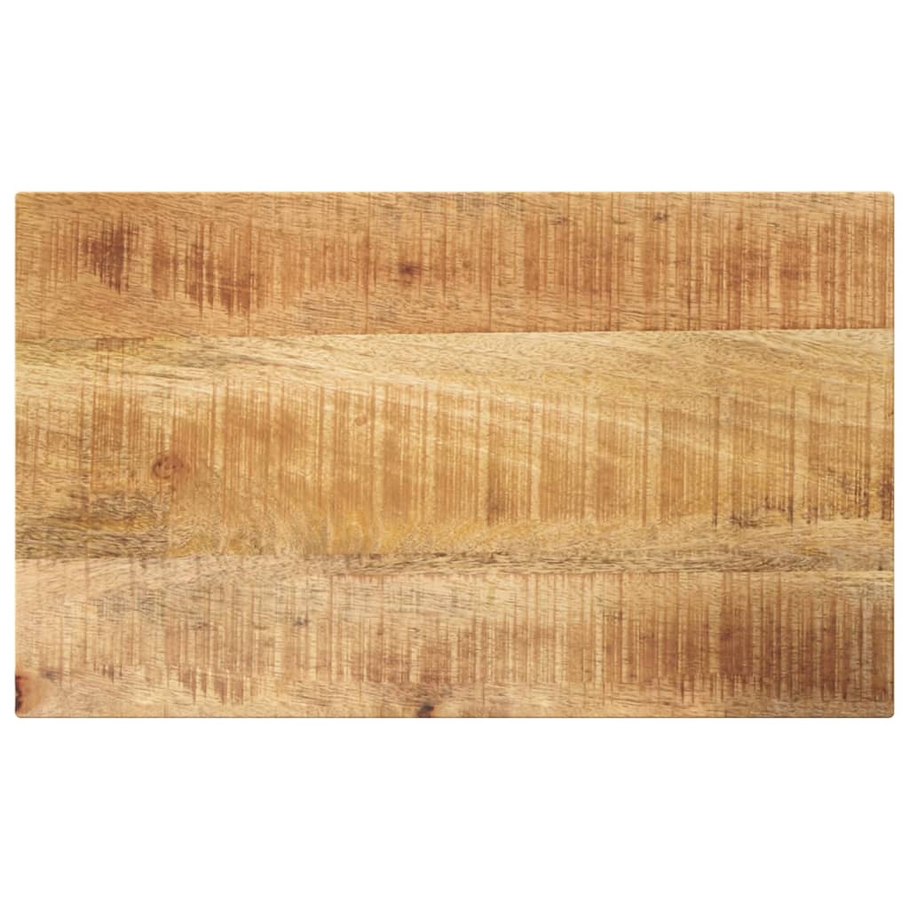 Tampo de mesa retangular 50x30x2,5 cm mangueira áspera maciça