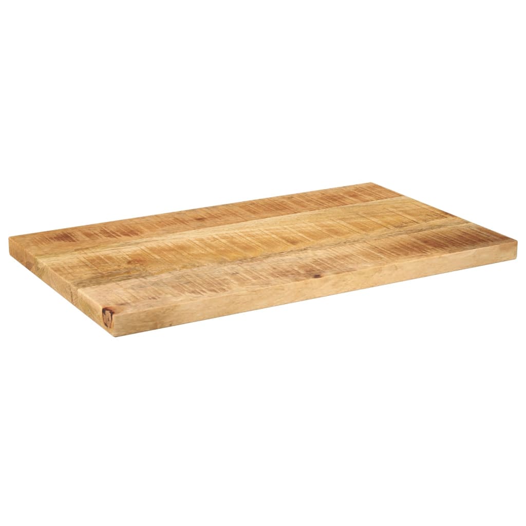 Tampo de mesa retangular 50x30x2,5 cm mangueira áspera maciça