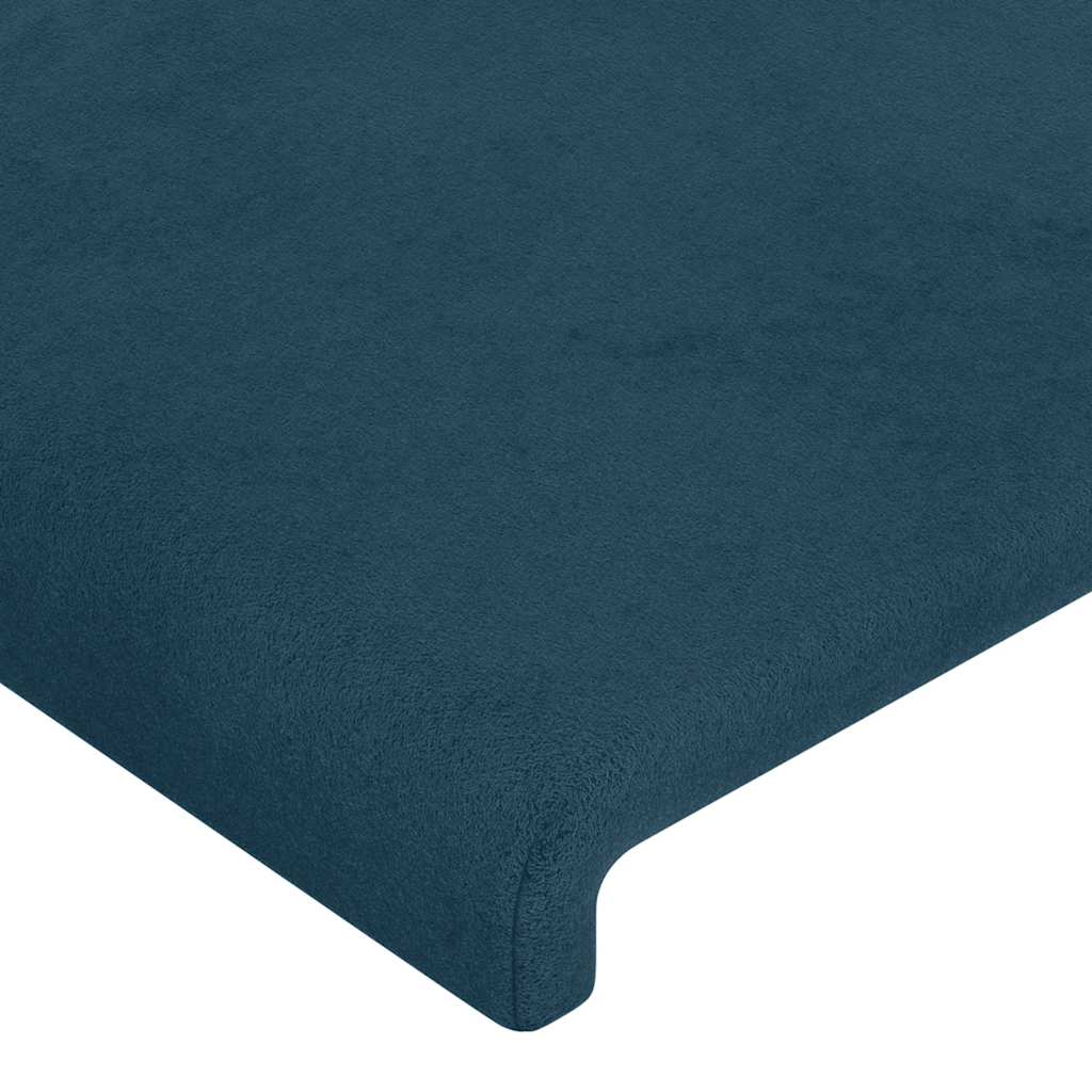 Cabeceiras azul-escuro 200x5x78/88 cm veludo