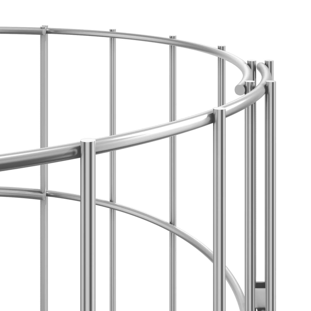 Canteiro elevado/cesto gabião 4 pcs ø30x50/100/150/200 cm