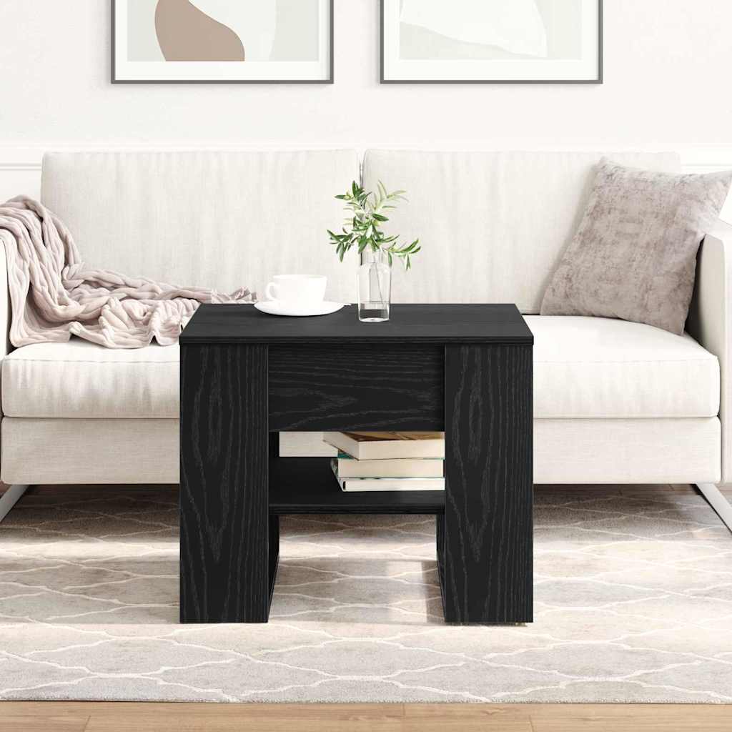 Mesa de centro carvalho preto 55,5 x 55 x 45 cm