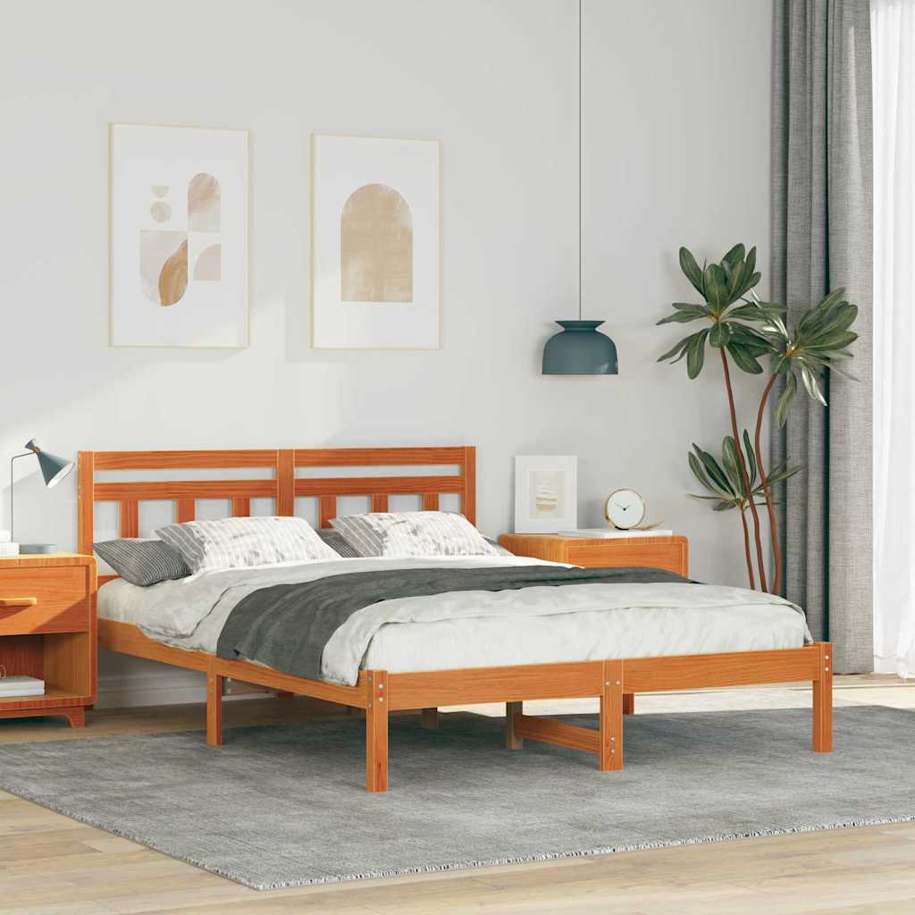 Estrutura da cama castanho 120 x 190 cm