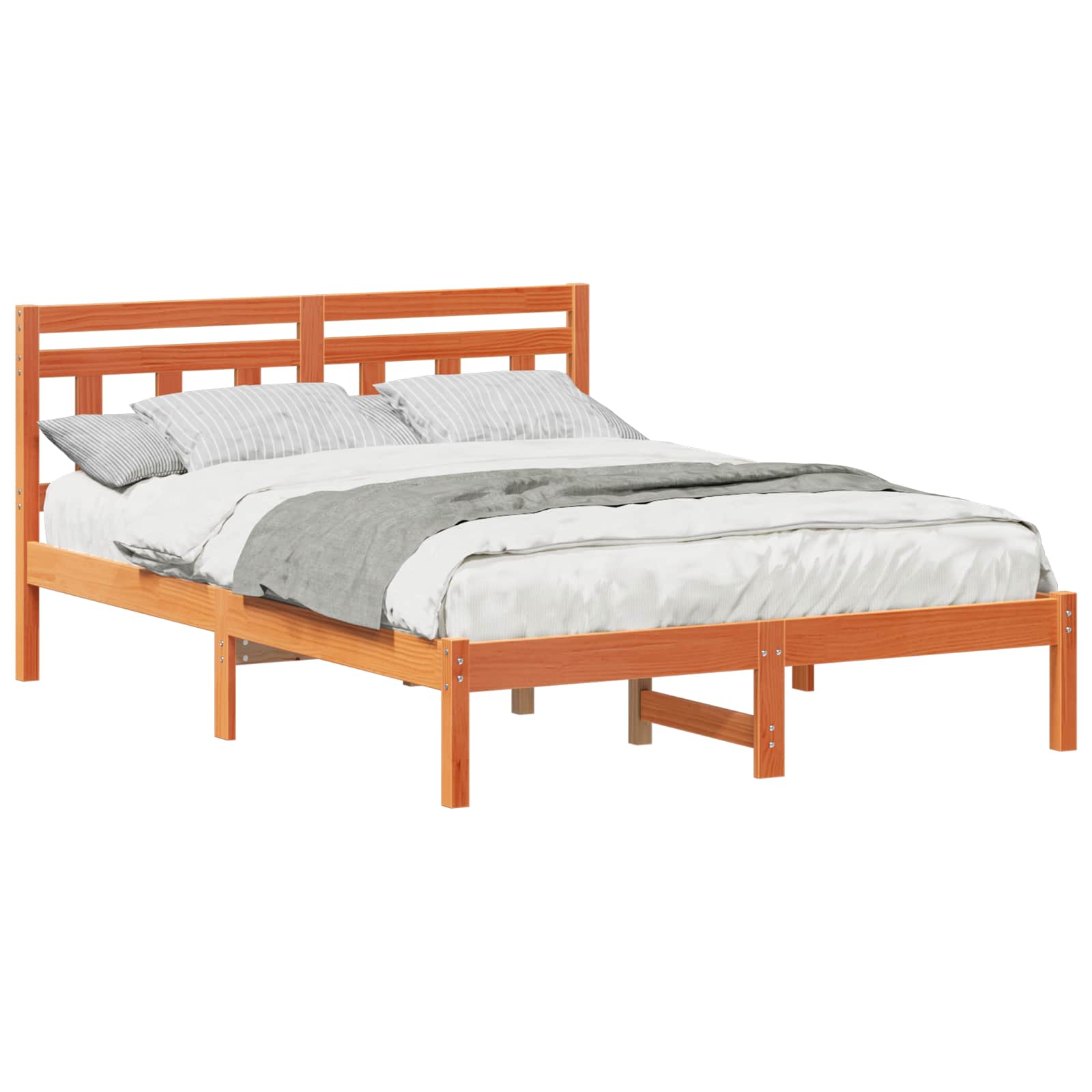 Estrutura da cama castanho 120 x 190 cm