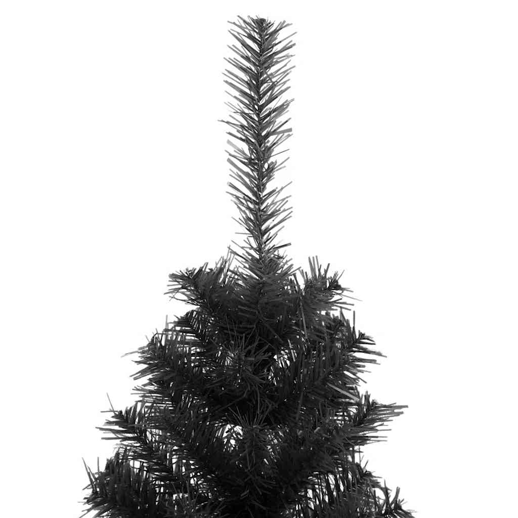 Árvore de natal artificial com suporte 120 cm PVC preto