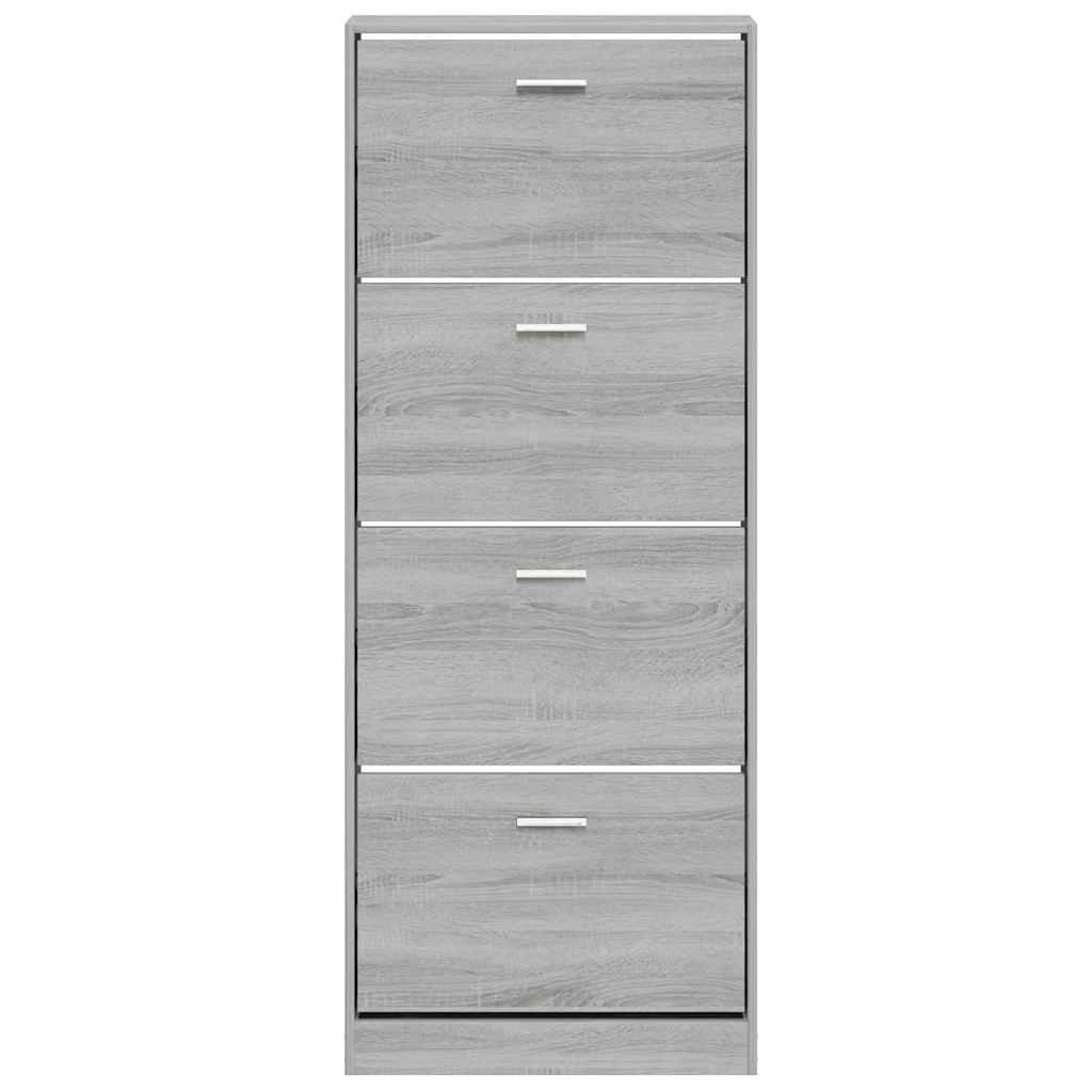Sapateira 59x17x150 cm derivados de madeira sonoma cinza
