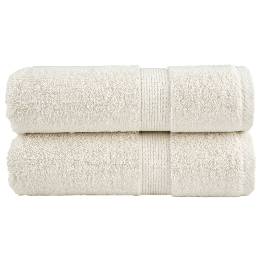 Toalhas de bidé premium solund 2 pcs 30x50 cm 600 gsm creme
