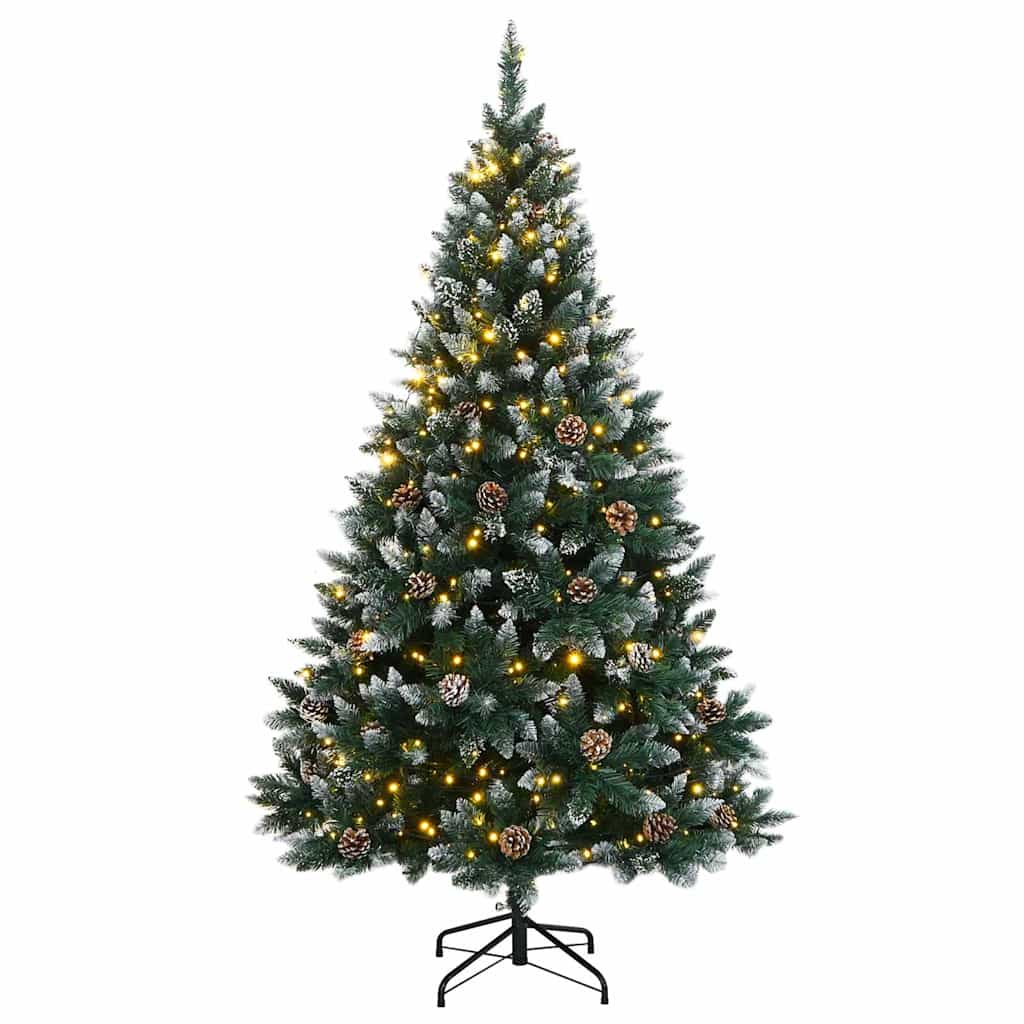 Árvore de natal artificial com 300 luzes LED 180 cm
