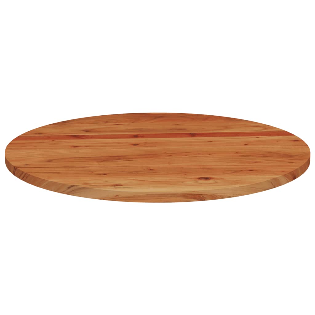 Tampo de mesa redondo ø80x3,8 cm madeira de acácia maciça