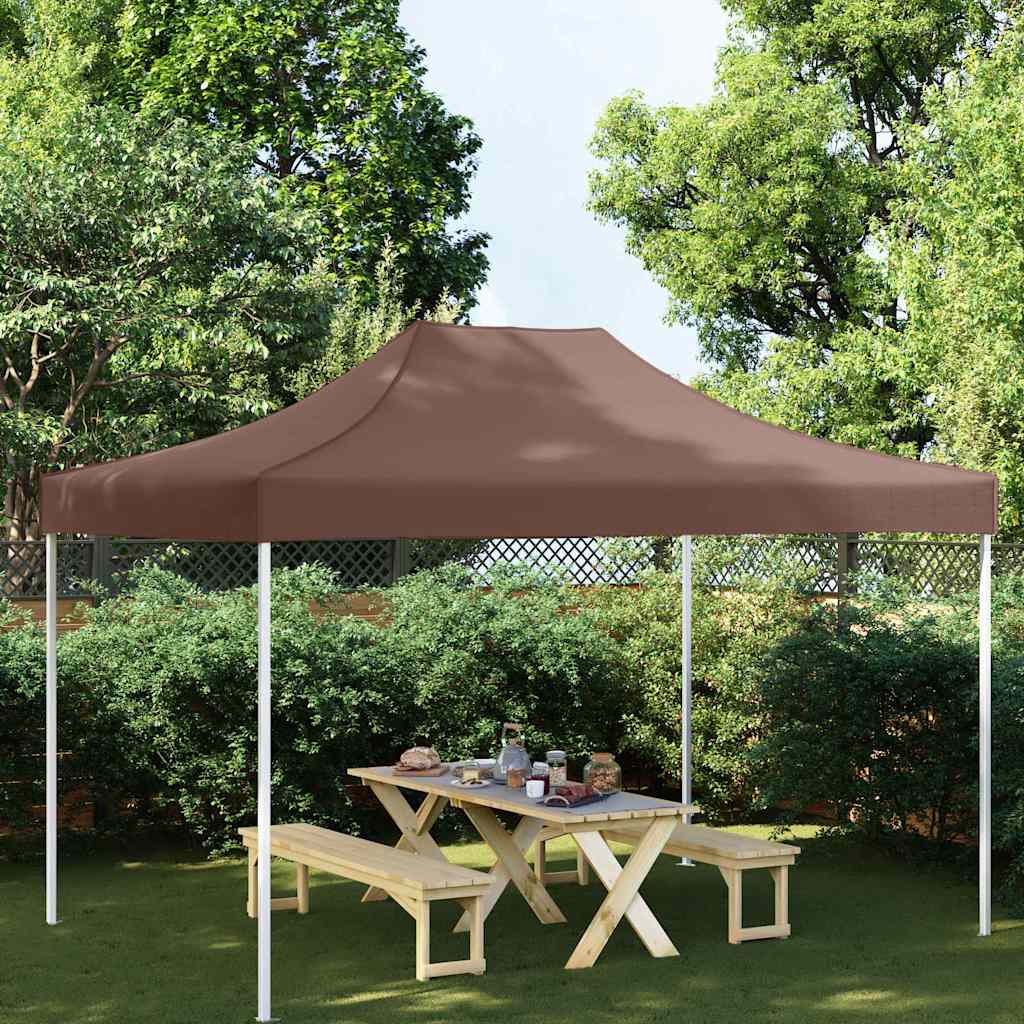 Teto para tenda de festas 4x3 m 270 g/m² castanho