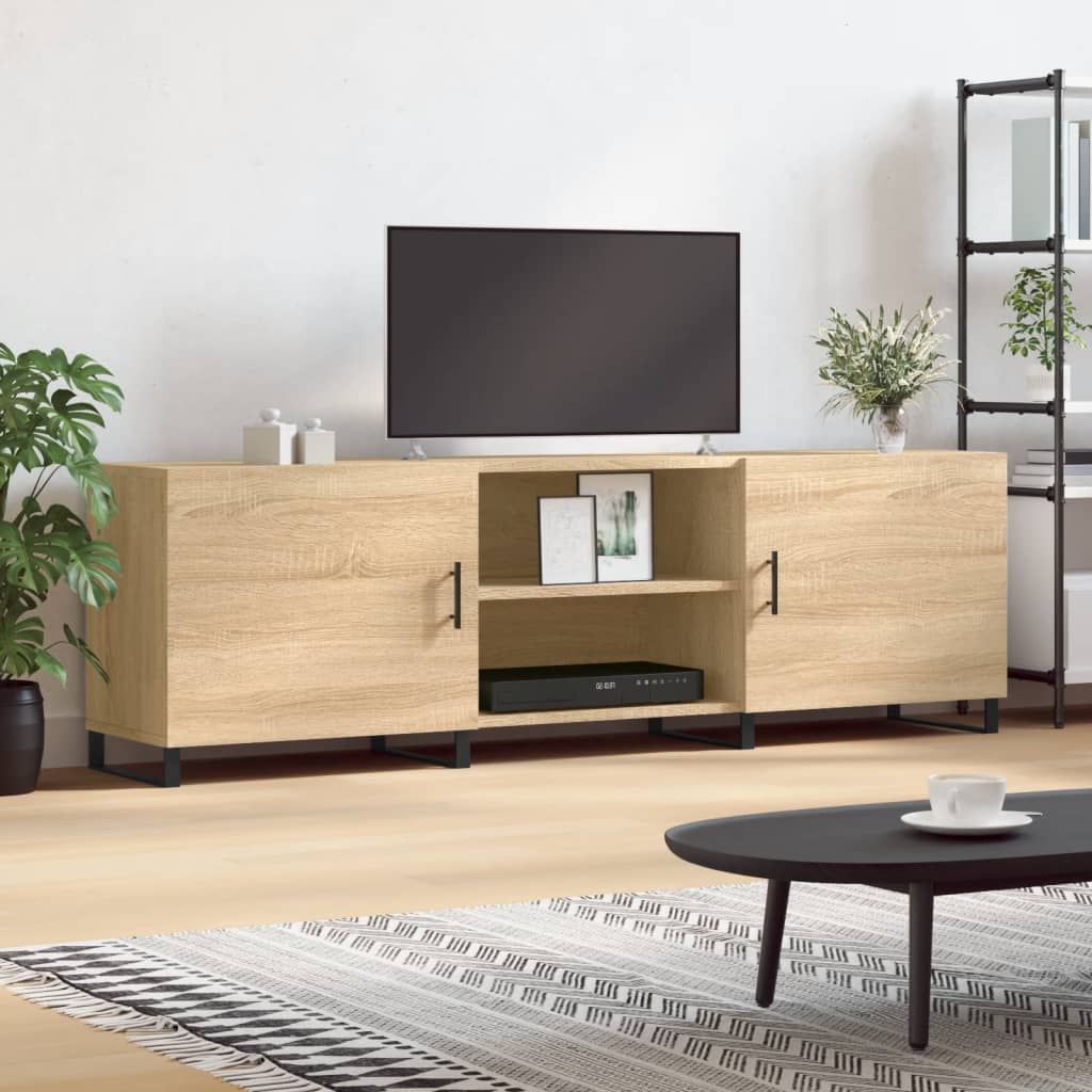 Móvel de TV 150x30x50 cm derivados de madeira carvalho sonoma