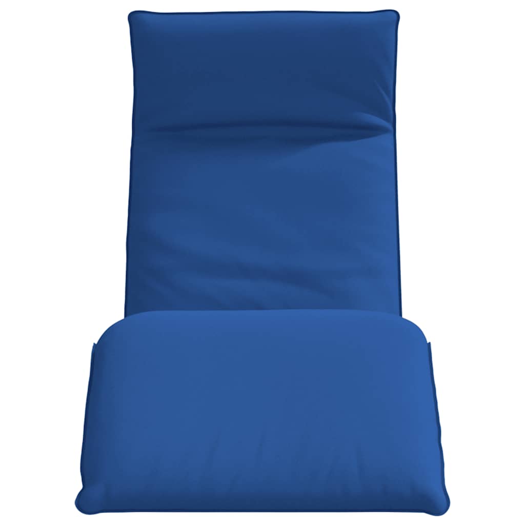 Espreguiçadeira dobrável 175x54x8,5 cm tecido oxford azul real