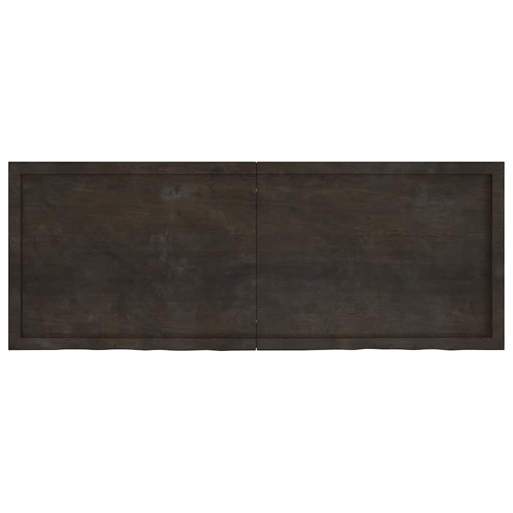 Tampo de mesa 160x60x(2-4) cm carvalho tratado castanho-escuro