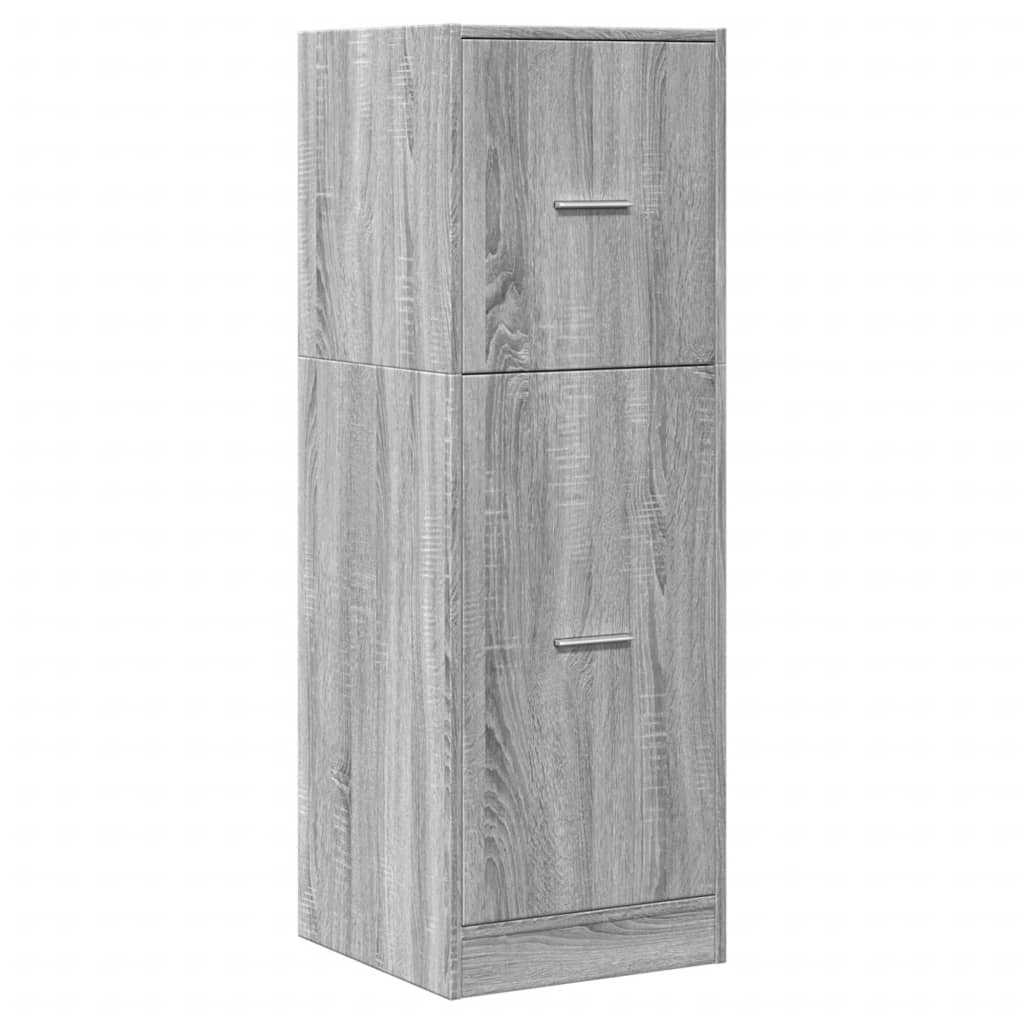 Armário boticário 40x41x118 cm deriv. madeira cinzento sonoma