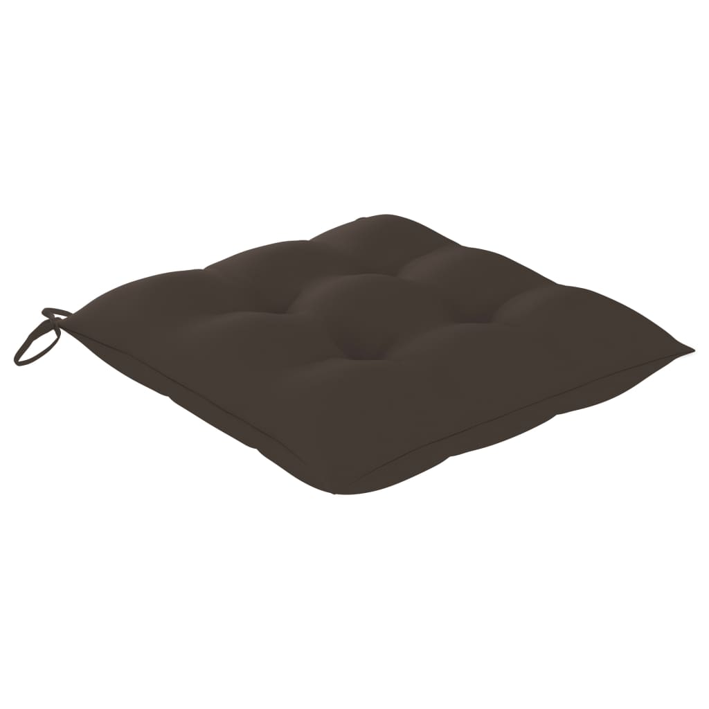 Cadeiras de jardim com almofadões 4 pcs acácia maciça cinza