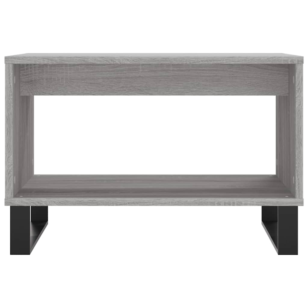 Mesa de centro 60x50x40 cm derivados de madeira cinzento sonoma