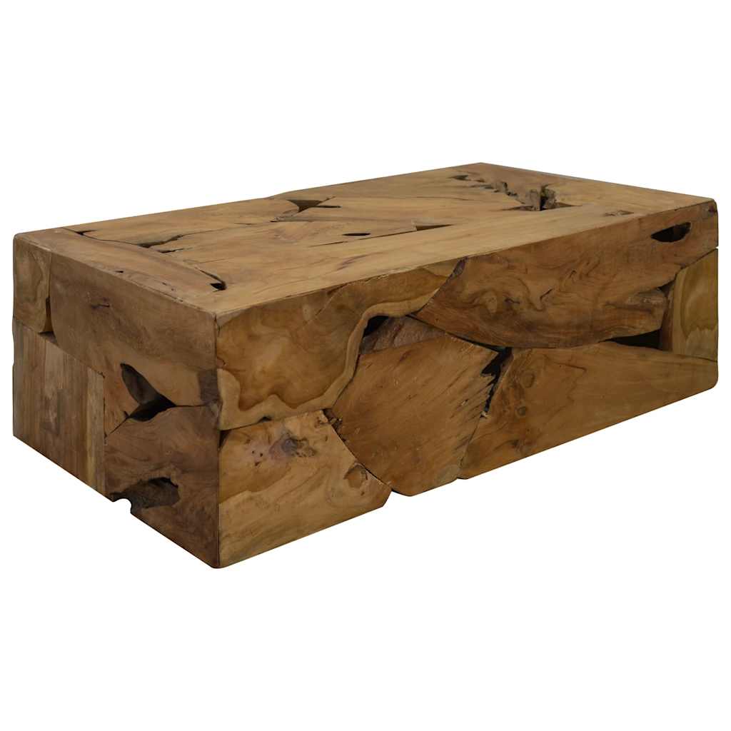 Mesa de centro 90x50x30 cm teca genuína castanho