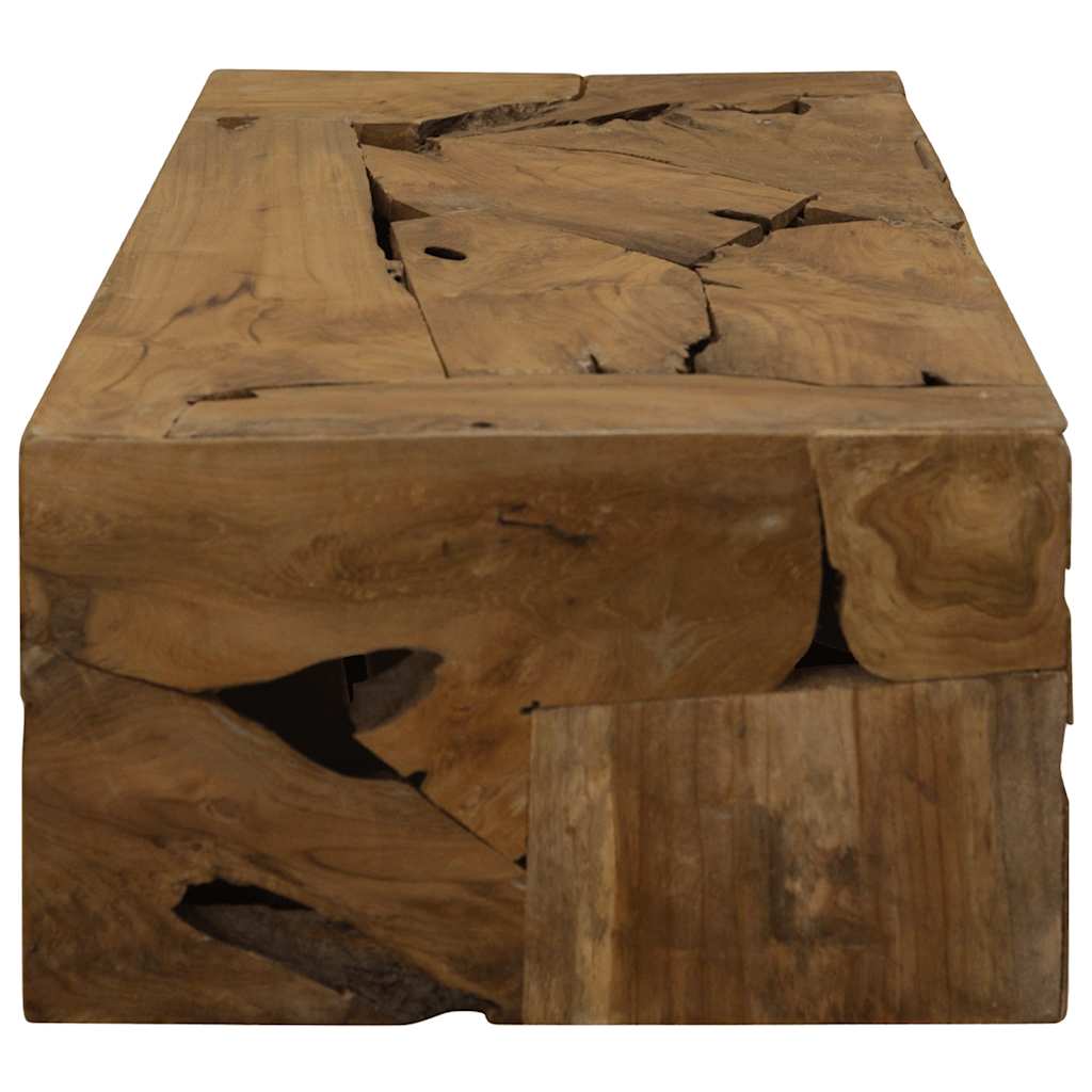 Mesa de centro 90x50x30 cm teca genuína castanho