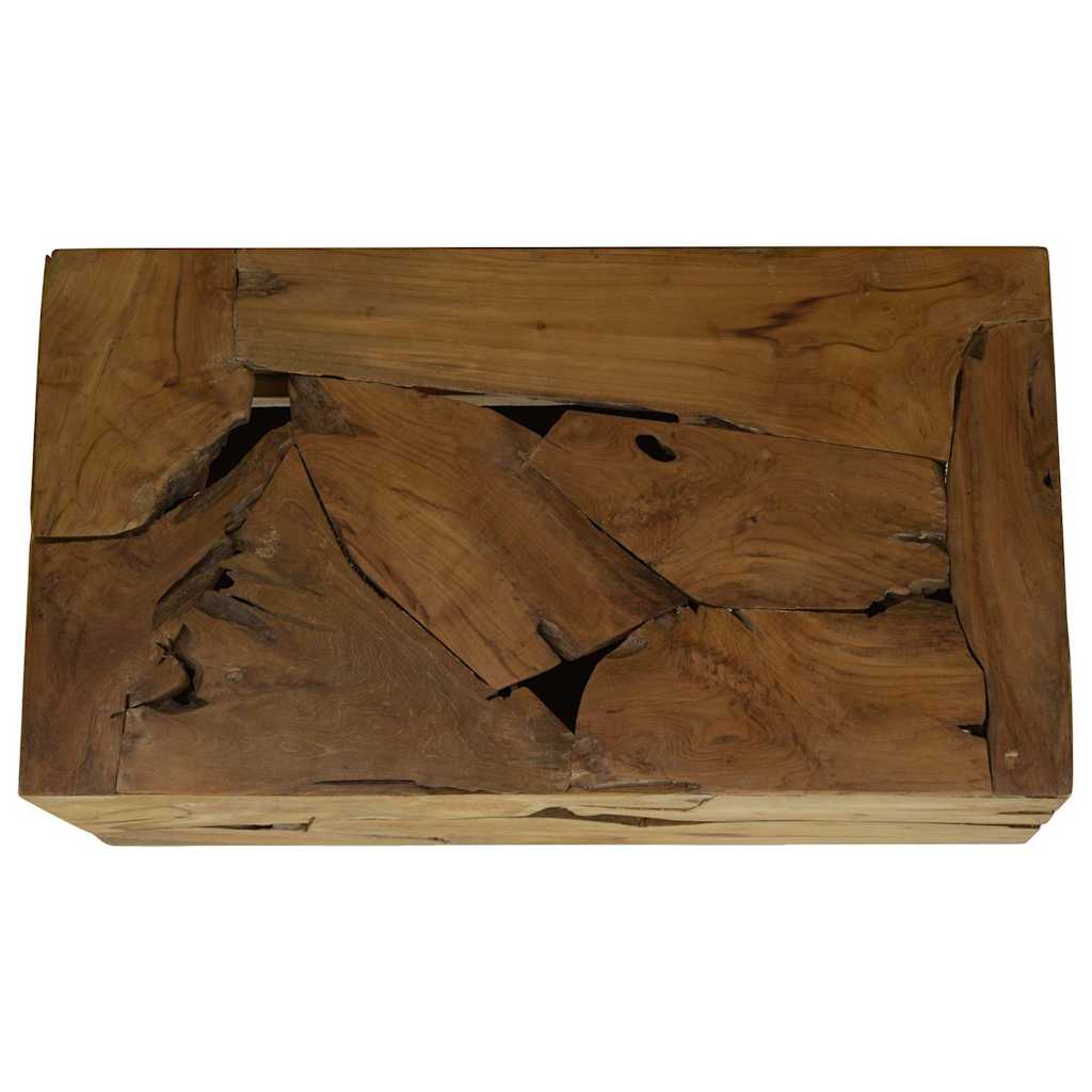 Mesa de centro 90x50x30 cm teca genuína castanho