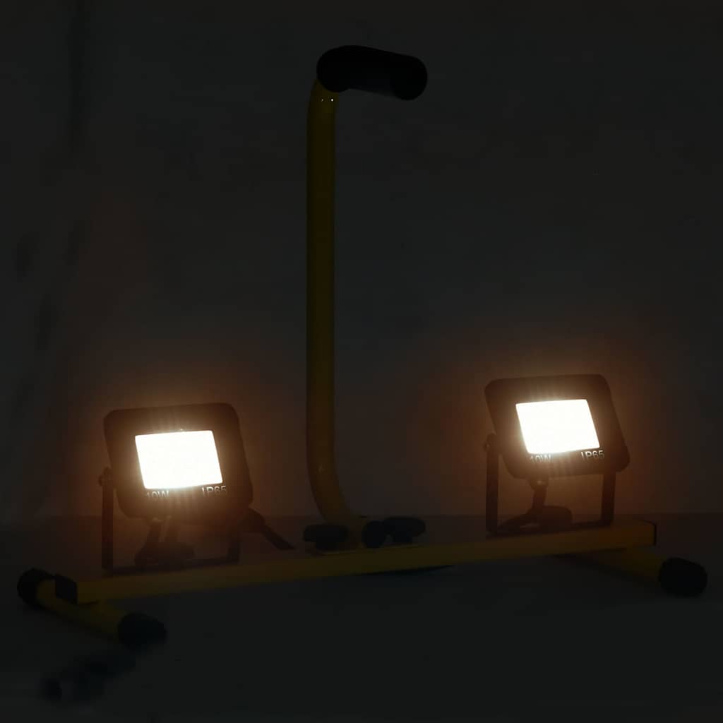 Projetor c/ iluminação LED e pega 2x10 w branco quente