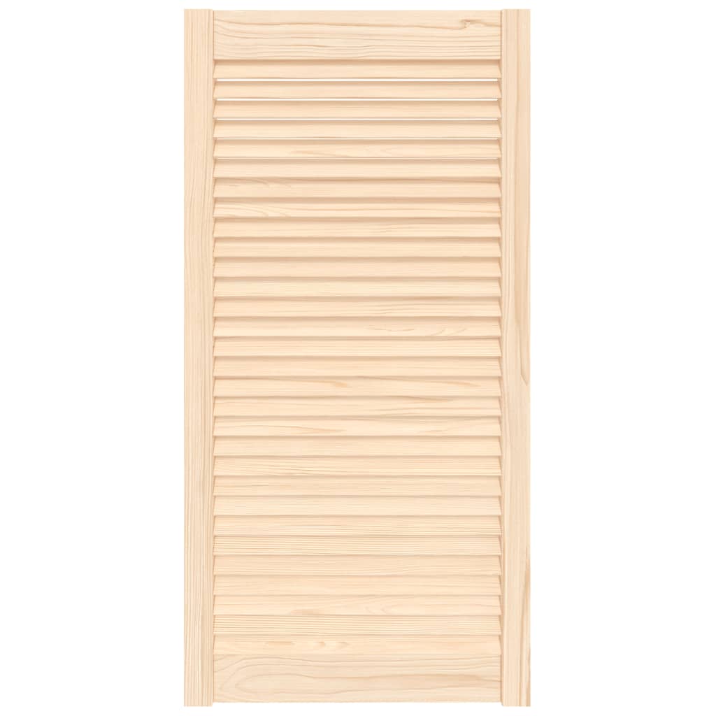 Porta de armário com design de persiana pinho maciço