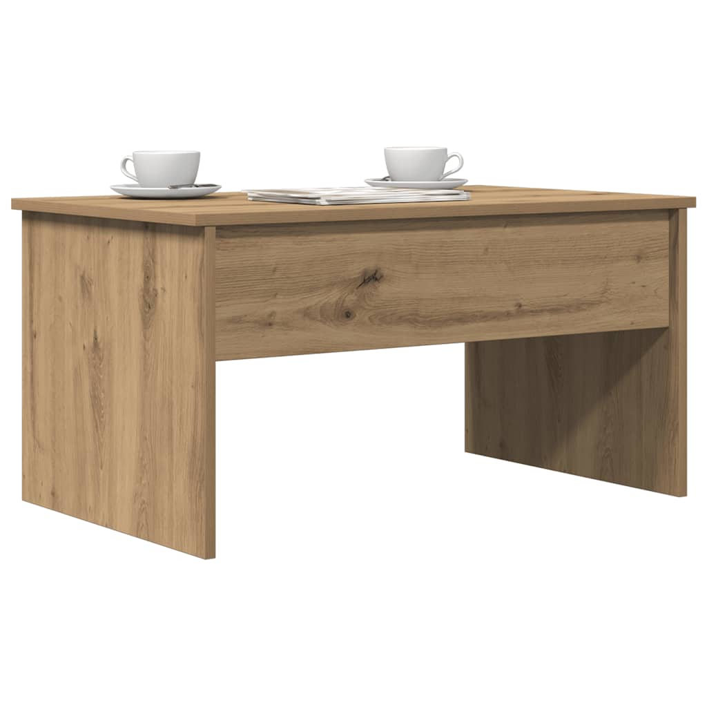 Mesa de centro 80x50,5x41,5cm deriv. madeira carvalho artisiano