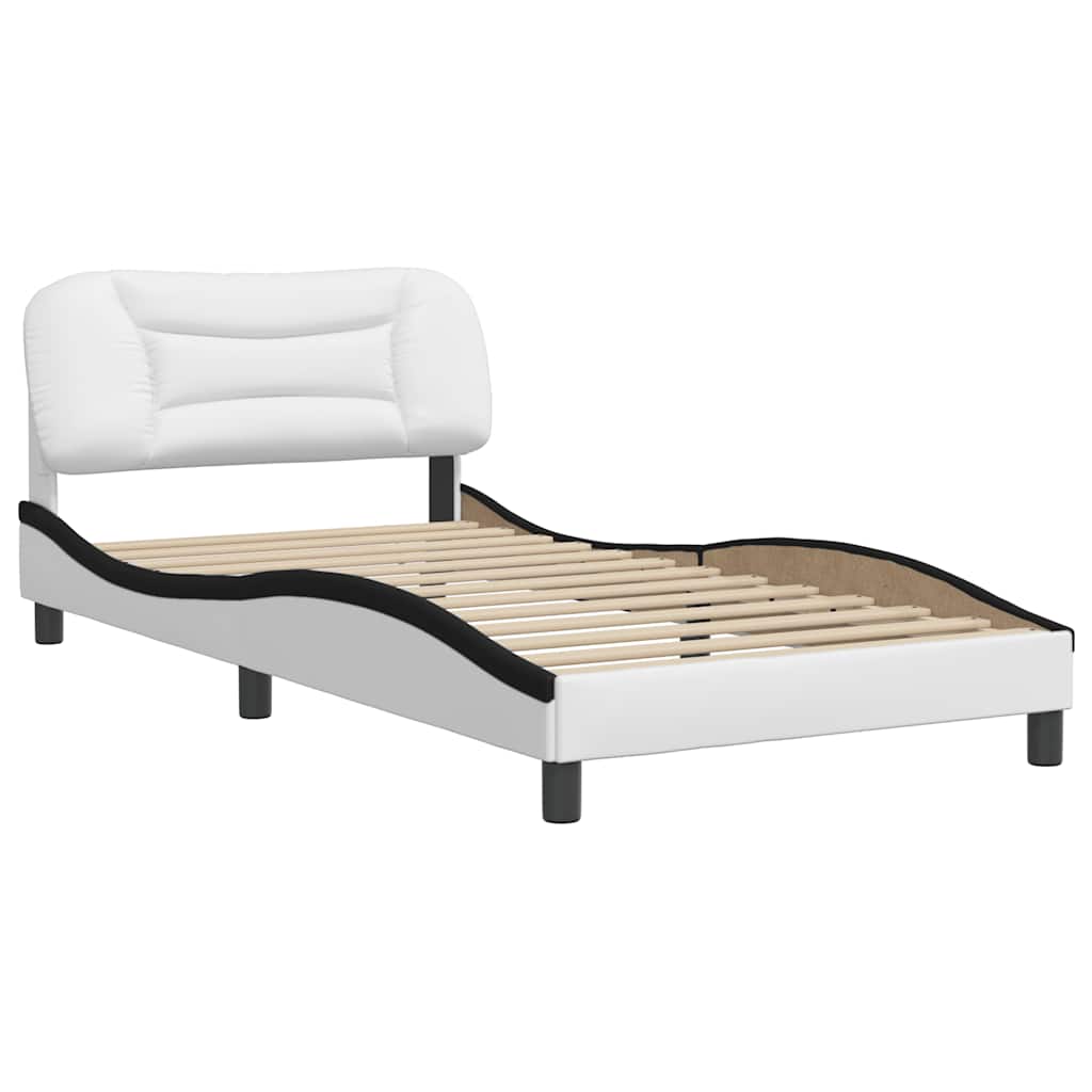Estrutura de cama sem colchão hvar 100x200 cm couro artificial