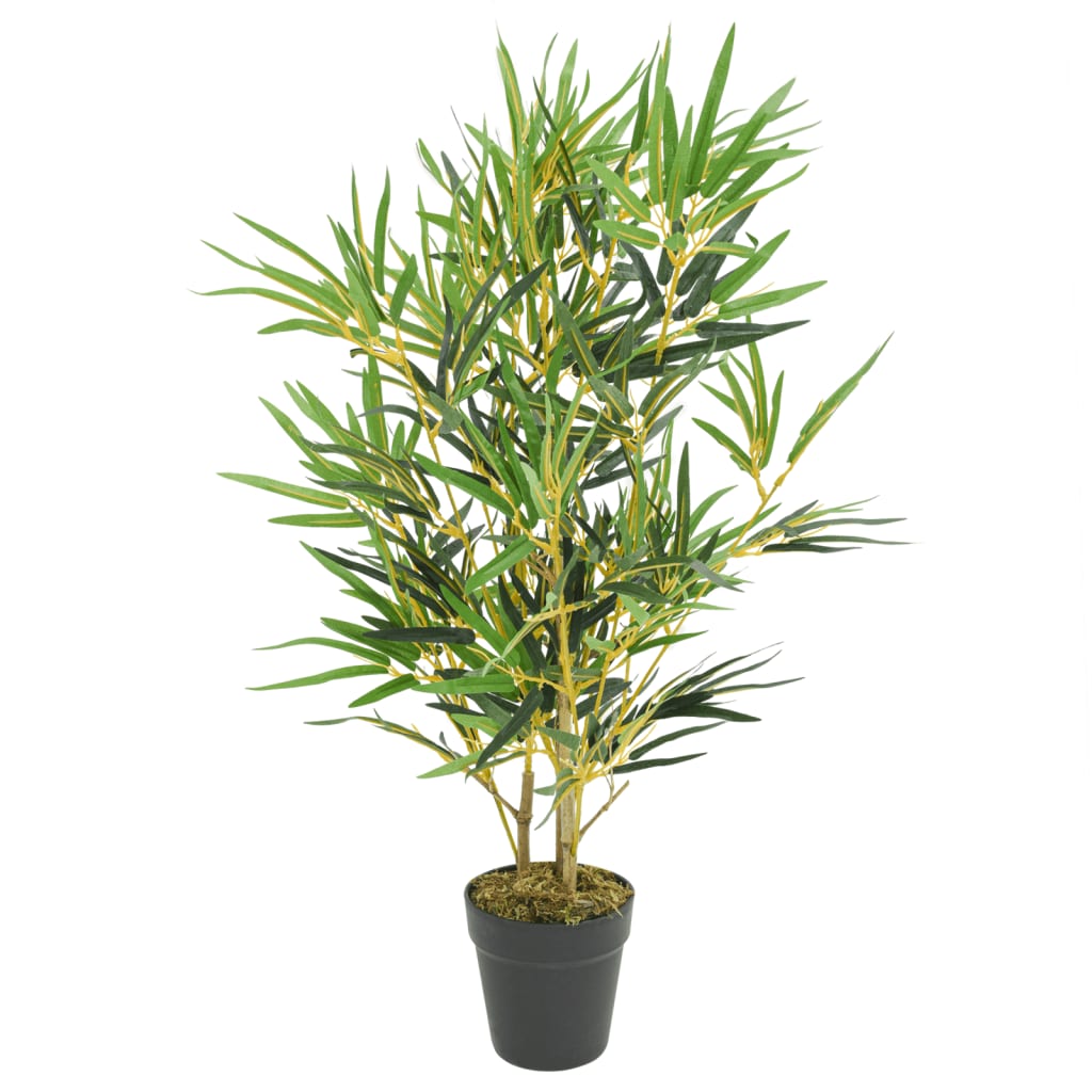 Árvore de bambu artificial 368 folhas 80 cm verde