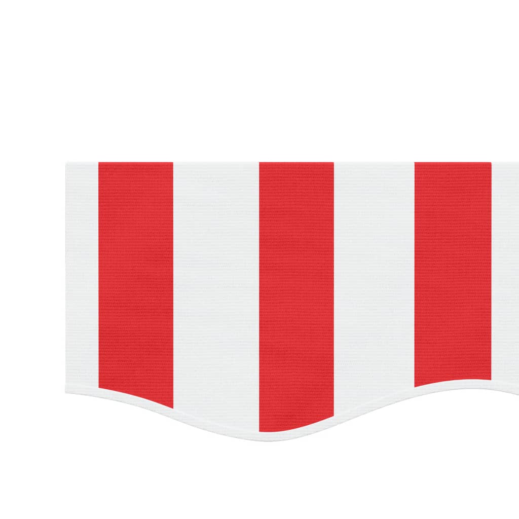 Tecido substituição p/ sanefa toldo 6 m riscas vermelho/branco