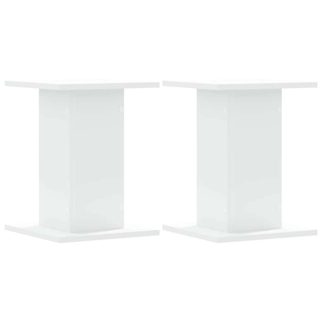 Suportes de colunas 2 pcs 30x30x40 cm derivados madeira branco