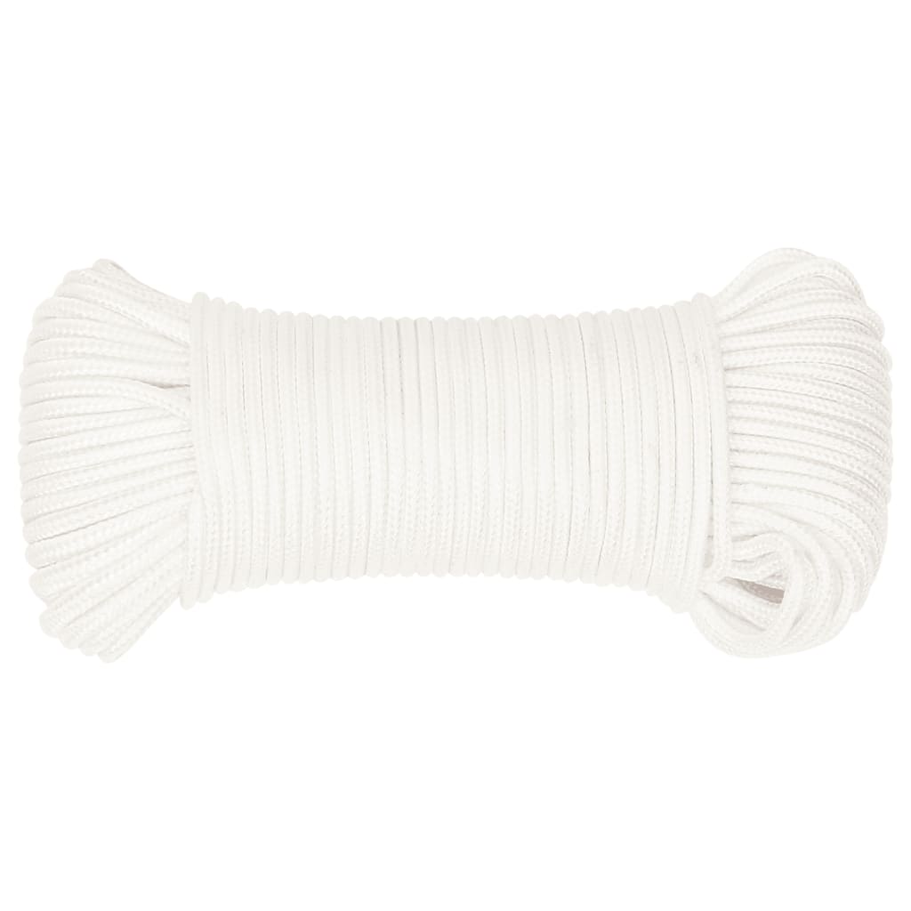 Corda de barco 5 mm 100 m polipropileno branco completo