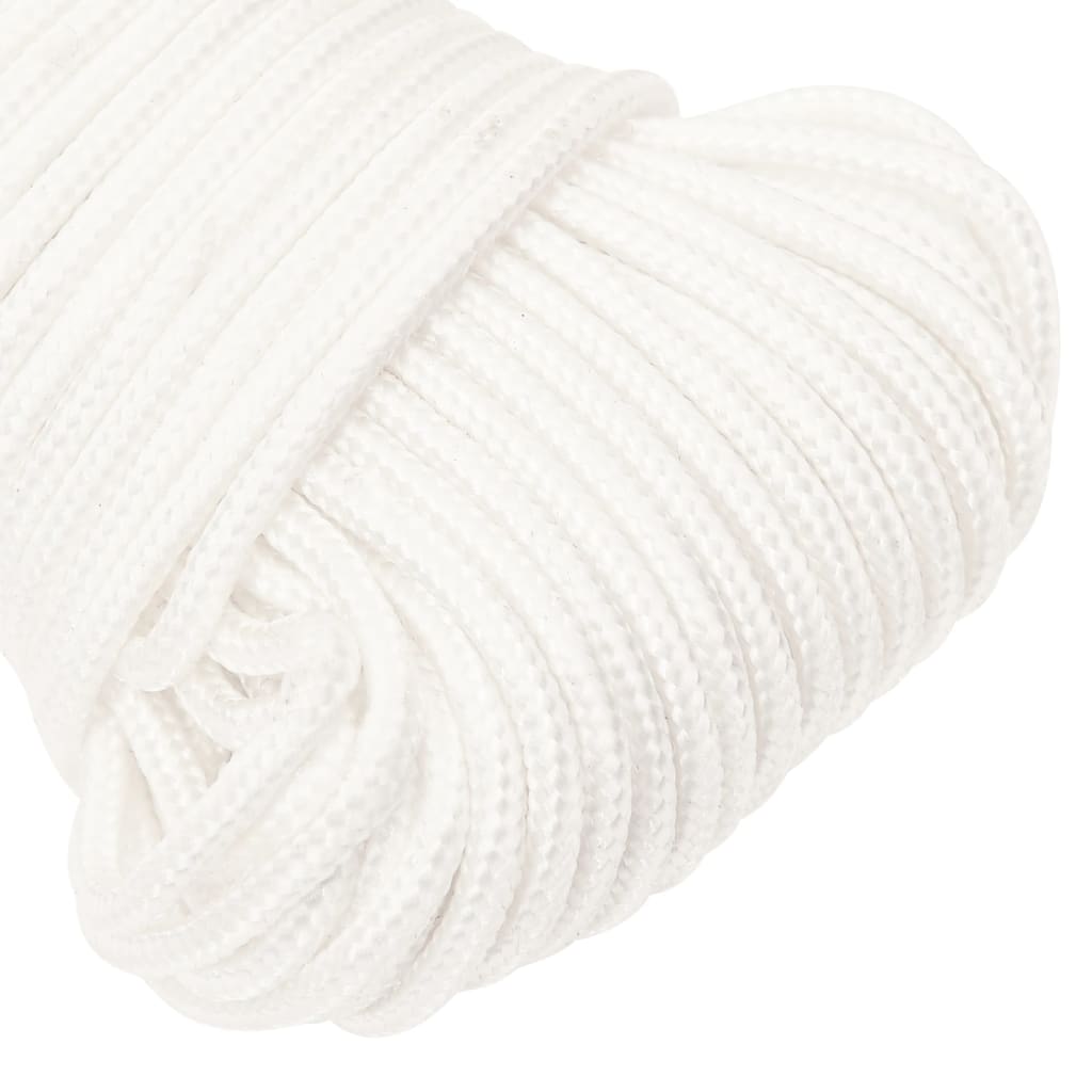 Corda de barco 5 mm 100 m polipropileno branco completo