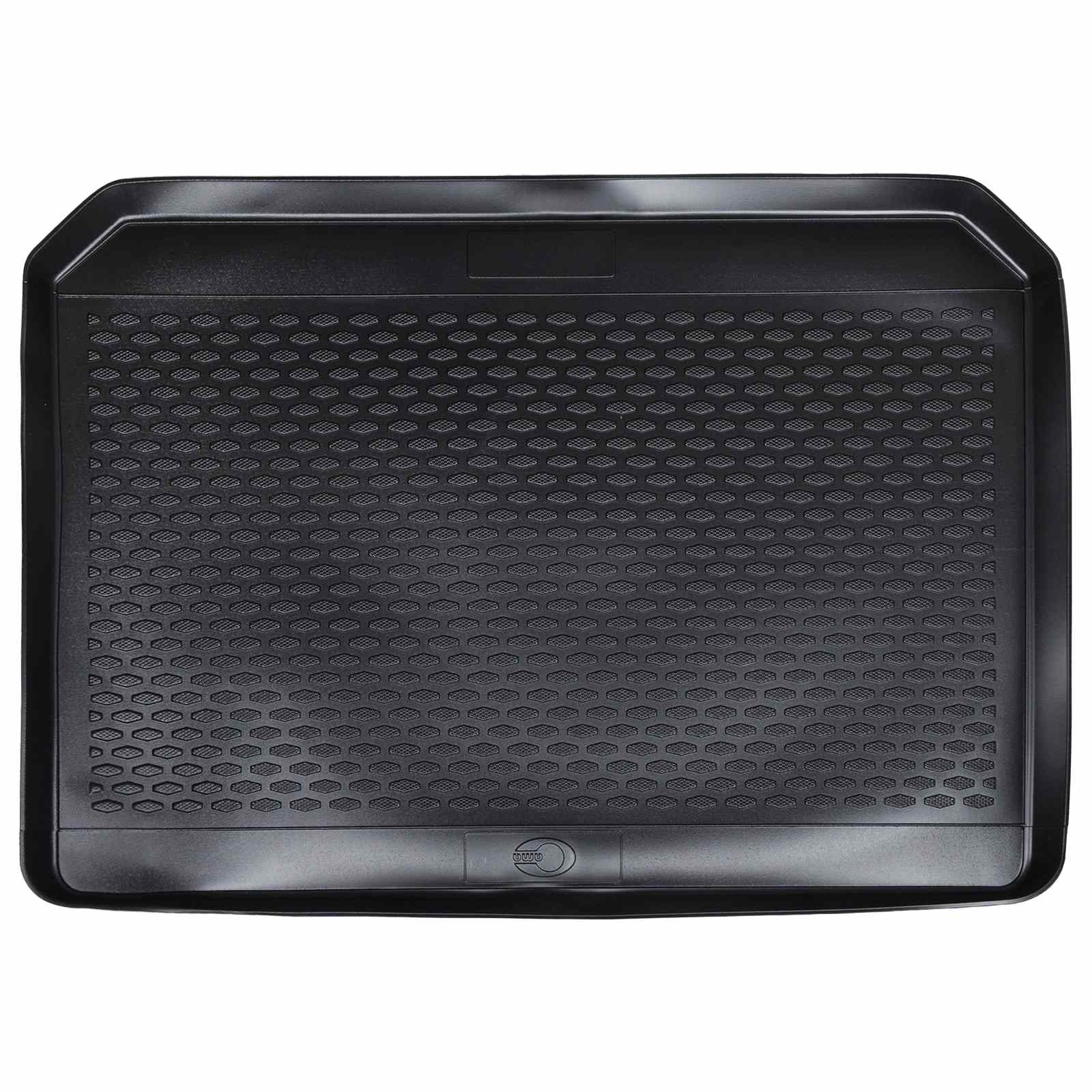 Tapete de porta-malas preto borracha