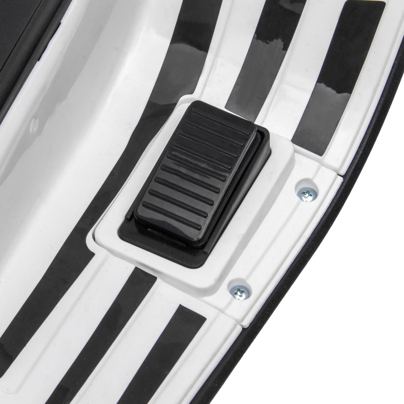 Moto elétrica para crianças de 3-6 anos com licença vespa com USB mp3 luz LED rádio fm velocidade 3 km/h carga 35 kg branco