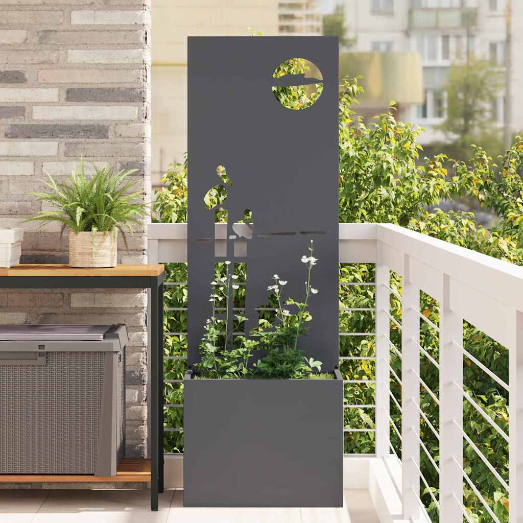 Tela de privacidade para jardim antracite 50 x 32 x 150 cm