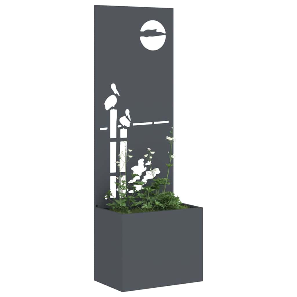 Tela de privacidade para jardim antracite 50 x 32 x 150 cm
