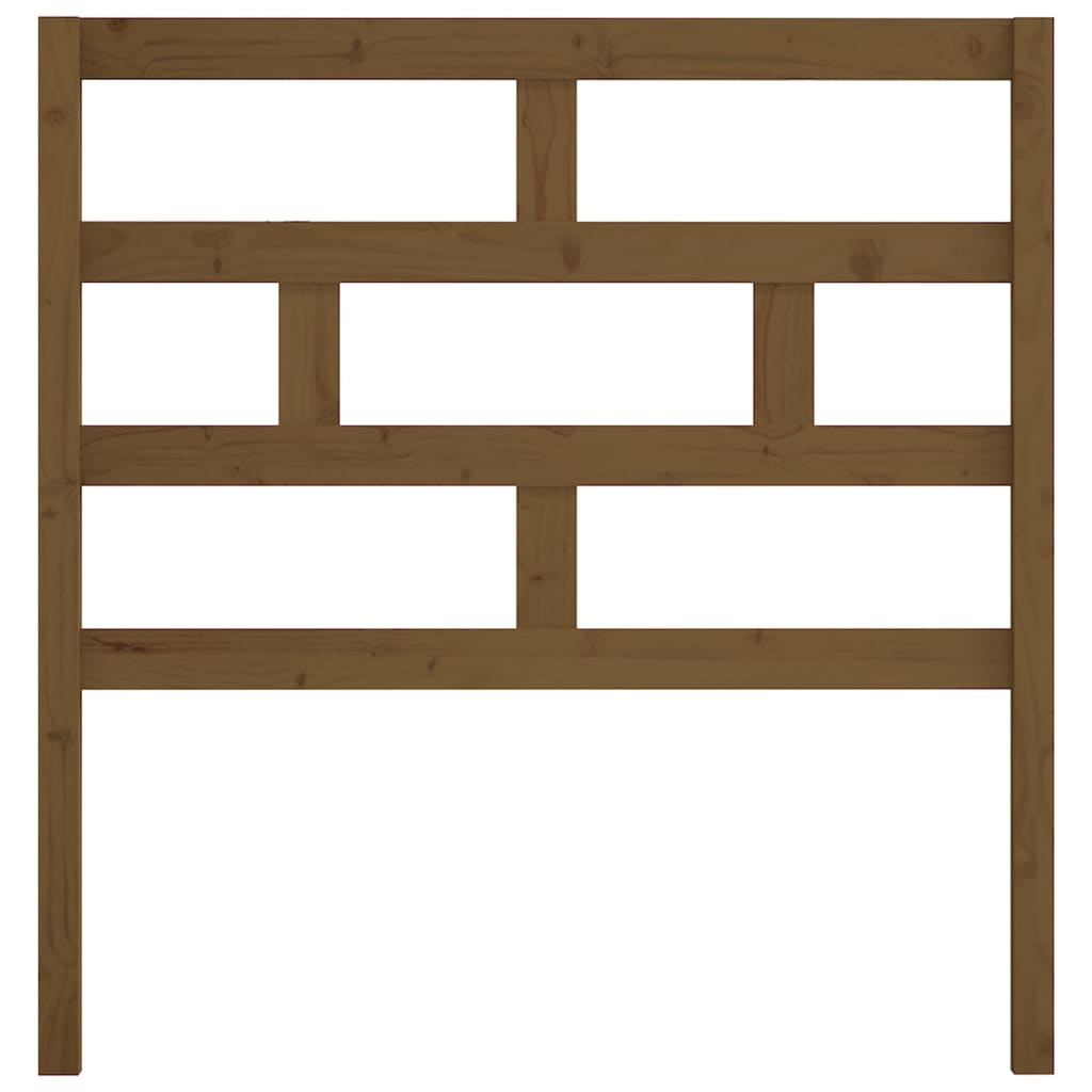 Cabeceira de cama 96x4x100 cm pinho maciço castanho mel