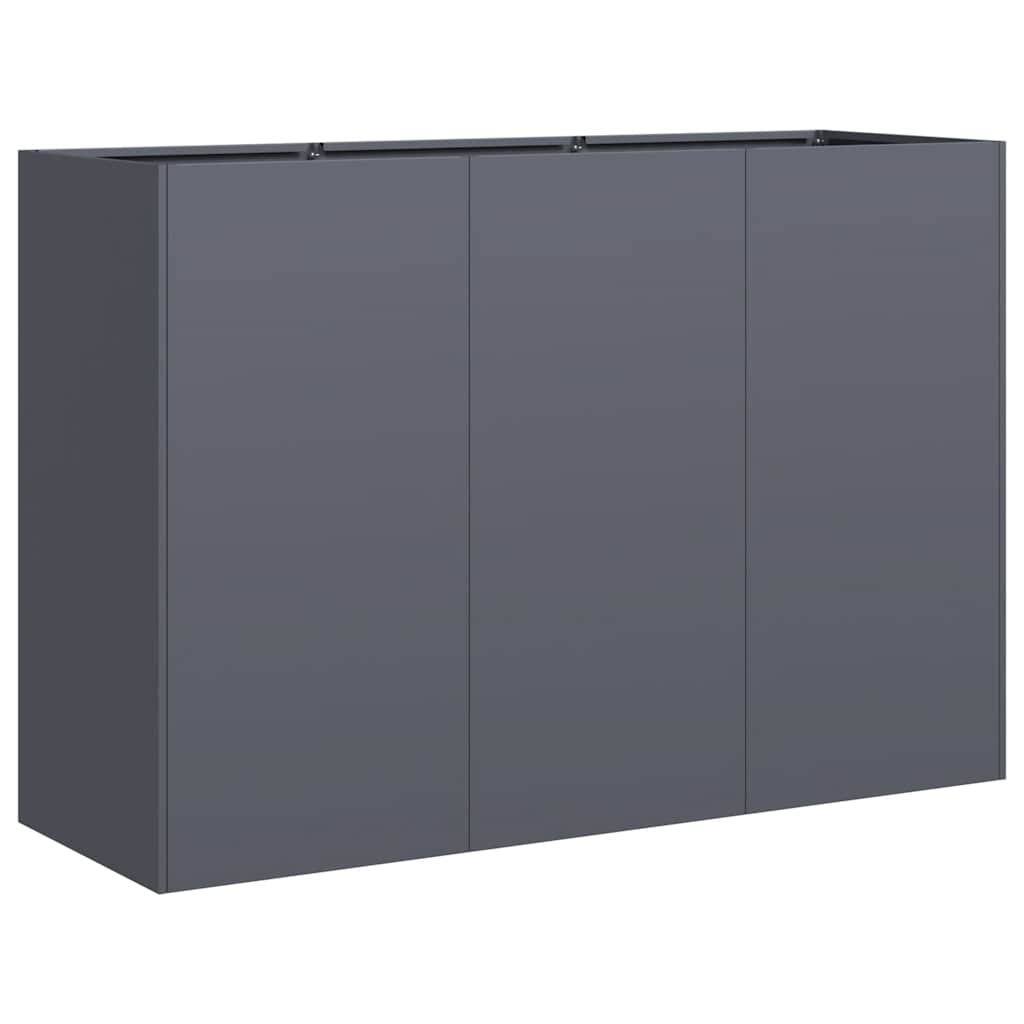 Vaso/floreira 120x40x80 cm aço laminado a frio antracite