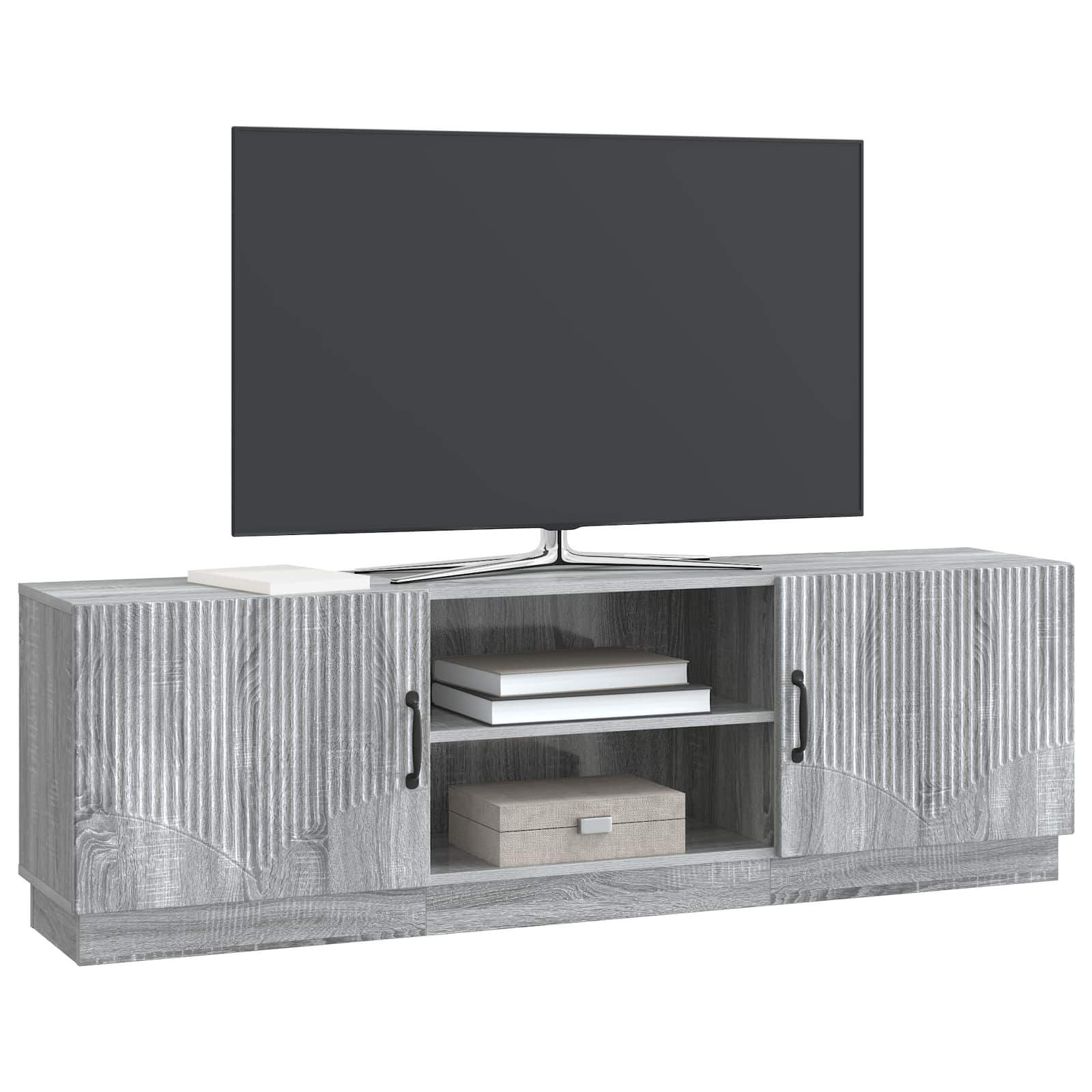 Gabinete para TV sonoma cinzento 150 x 31 x 47 cm