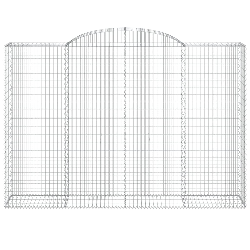 Cesto gabião arqueado 300x50x200/220 cm ferro galvanizado