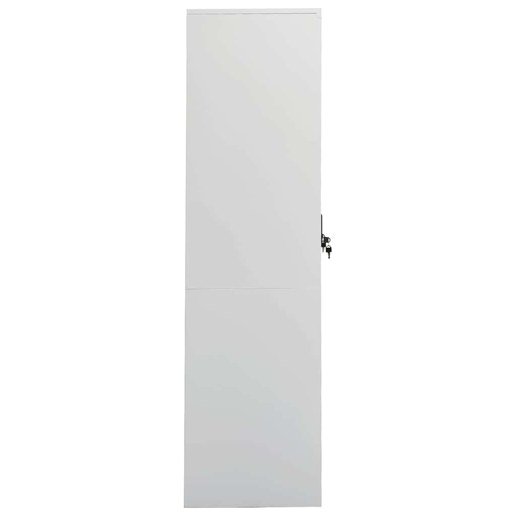 Roupeiro 80x50x180 cm aço cinzento-claro