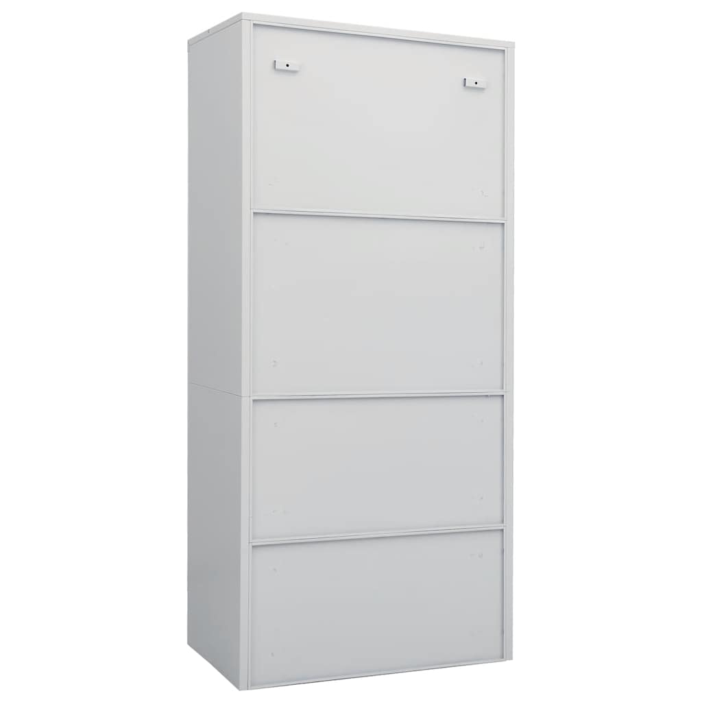 Roupeiro 80x50x180 cm aço cinzento-claro